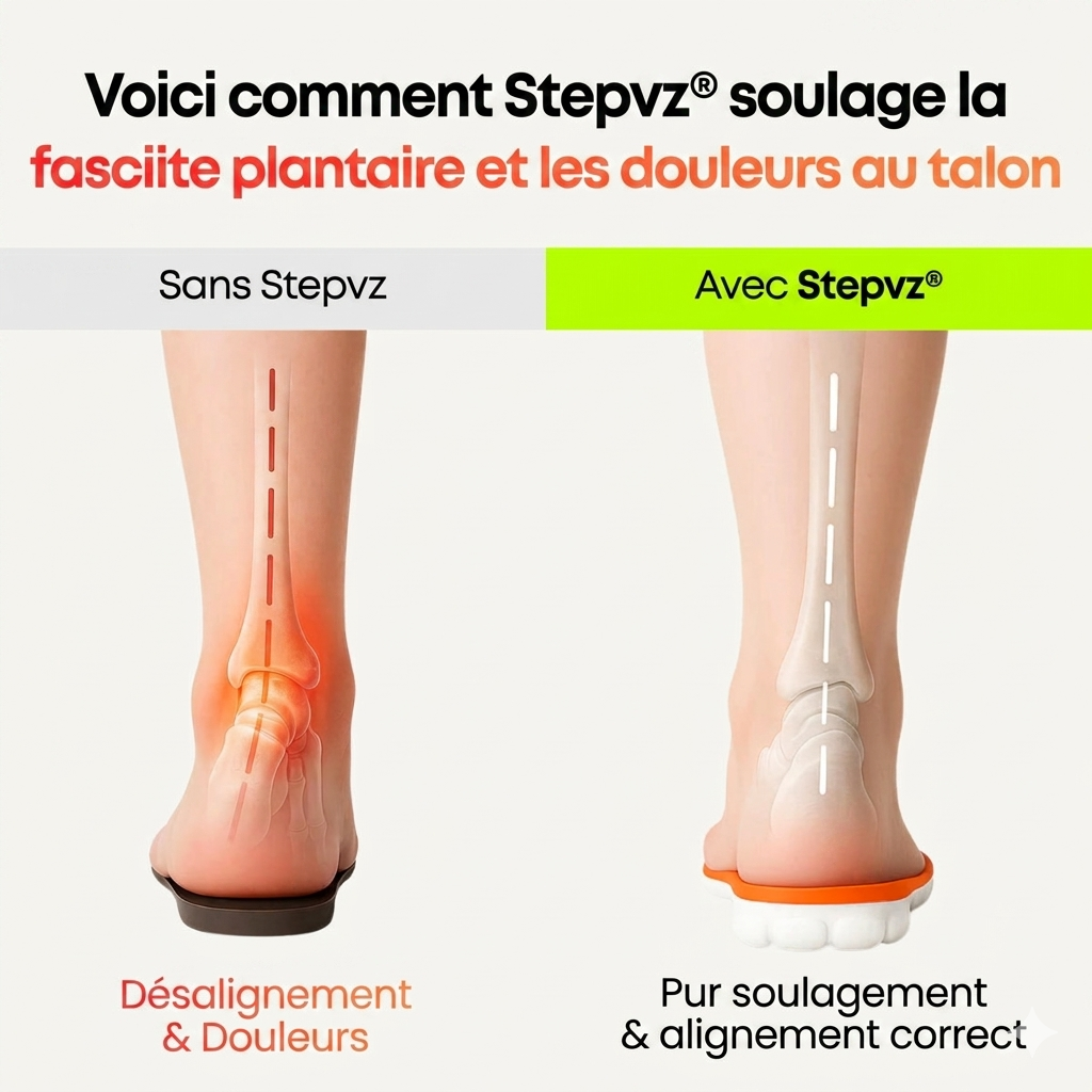 Semelles de soulagement contre les douleurs au talon et la fasciite plantaire