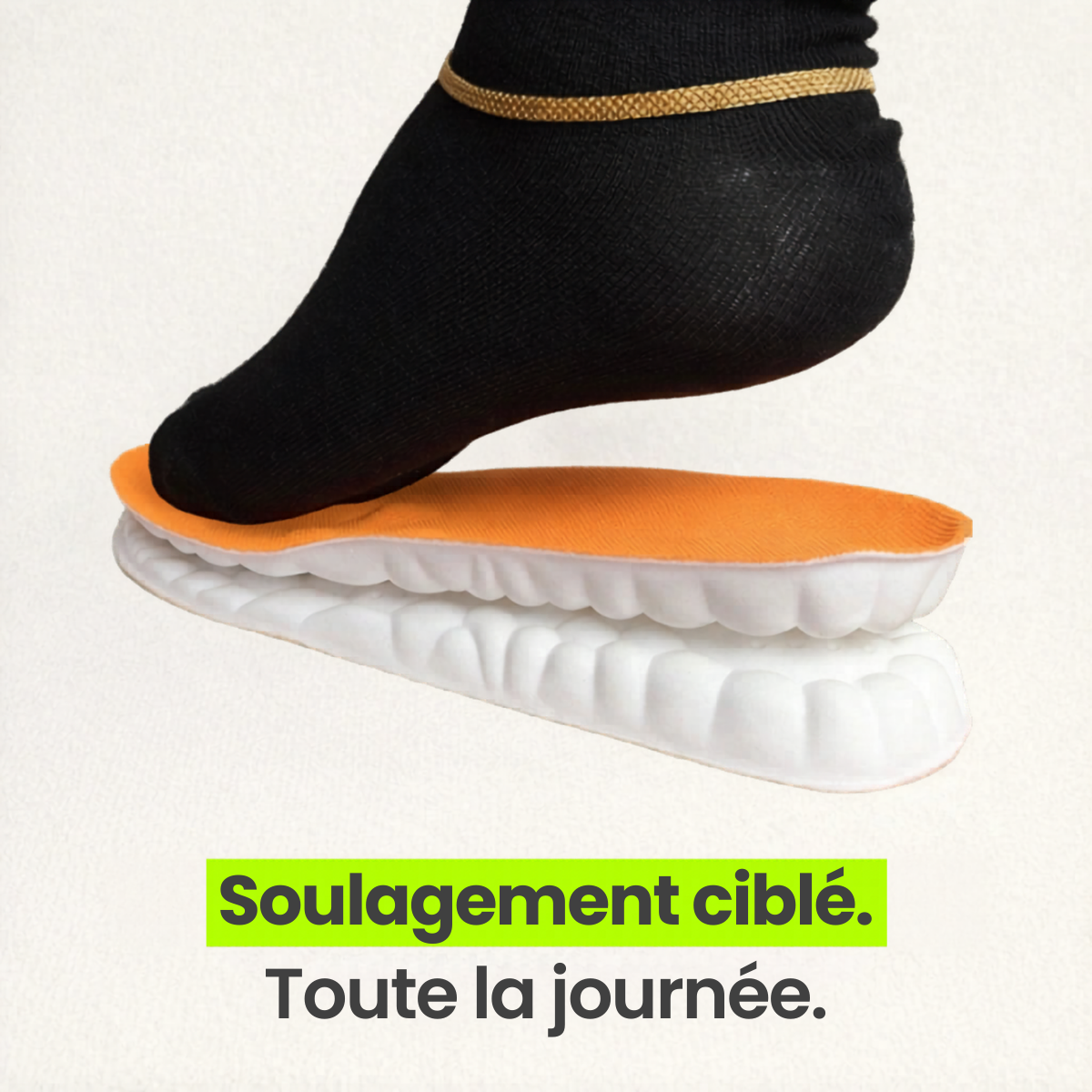 Semelles de soulagement contre les douleurs au talon et la fasciite plantaire